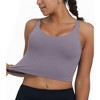 DOMETOUR Yoga Top U-Shaped Back Yoga With Mid-support Sports Bra For Women - 4 of 4