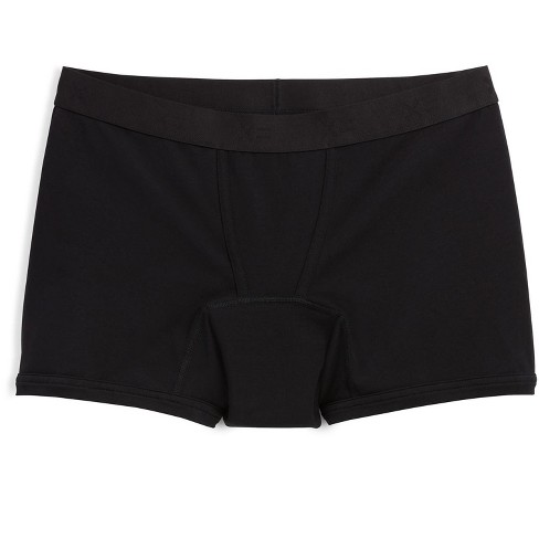 Tomboyx Women's First Line Period Leakproof 4.5 Inseam Boxer Briefs  Underwear, Soft Cotton Stretch Comfortable (3xs-6x) X= Black Xx Large :  Target