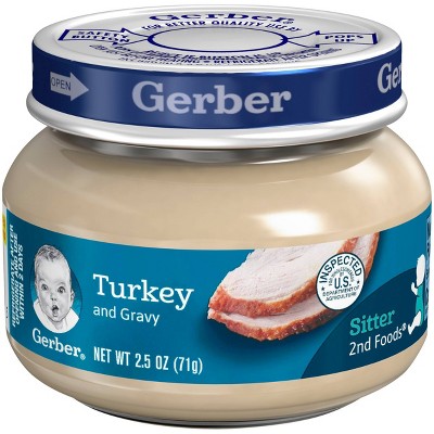 Gerber 2nd Foods Turkey & Gravy Baby Food - 2.5oz