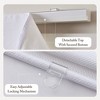 ChicFurnit 1PC Cordless Roman Blind Galen Matte Fabric Weighted Hem Energy Efficient for Room Darkening and Privacy, White / Ivory - 4 of 4