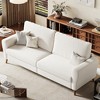 Garvee 84" Sofa Couch, Modern 3 Seater Sofa, Large boucle Sofa for Living Room with Streamlined Armrests & Wood Feet - 3 of 4