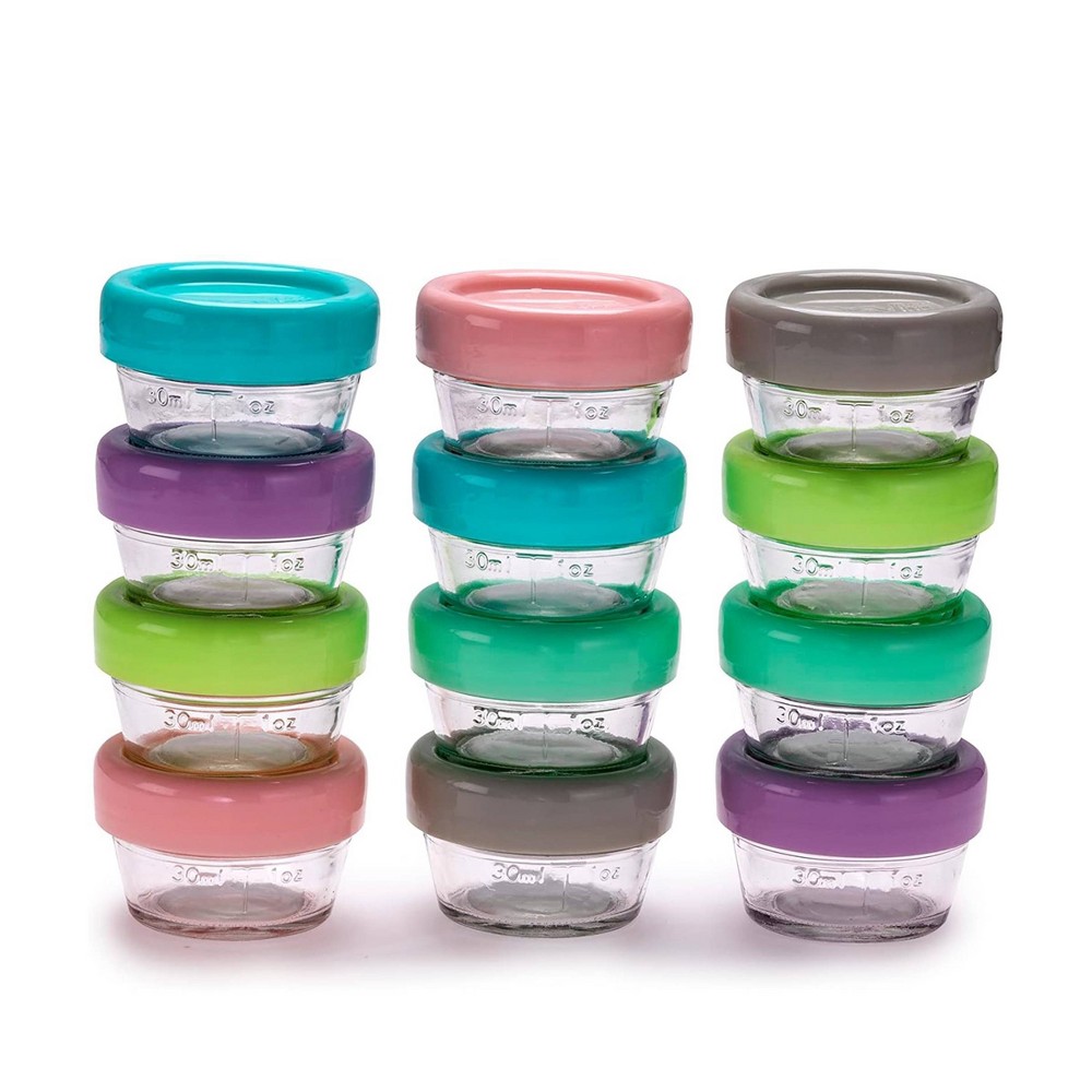 Photos - Baby Food Melii Glass  Containers -12pk