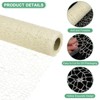 Unique Bargains Jacquard Net Mesh Flower Gift Wrapping Paper 180"x19.7" 1 Pc - 2 of 4