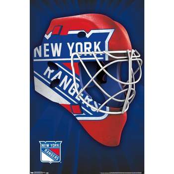 Trends International NHL New York Rangers - Maximalist Logo 23 Wall Poster,  22.37 x 34.00, Premium Poster & Push Pin Bundle