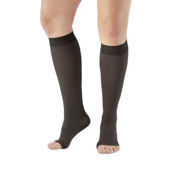 Ames Walker AW Style 201 Adult Medical Support Compression Open Toe Knee Highs