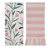 2pk Dish Towels Spring Floral Pink - Bullseye's Playground™ - 2 of 4