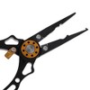 Unique Bargains Fishing Pliers Fishing Pliers for Saltwater with Sheath and Lanyard Black 1 Set - 2 of 4