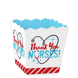 Thank You Nurses - Party Mini Favor Boxes - Nurse Appreciation Week Treat Candy Boxes - Set of 12 - 1 of 4