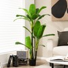 Tangkula 5 FT Artificial Tree Fake Banana Plant Faux Tropical Tree for Indoor & Outdoor - 2 of 4