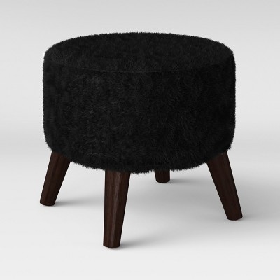 white fur ottoman target