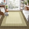 Washable Modern Geometric Bordered Area Rugs for Bedroom Living Room, Large Non Slip Soft Throw Carpet for Home Office - 3 of 4
