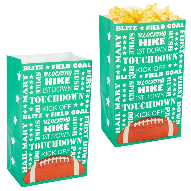 Blue Panda 36 Pack Football Snack Bags for Kids Sports Birthday Supplies, Party Favors, Treats, 5.3 x 8.7 x 3.3 In, 4 of 9