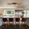 LLHZSY Integrated LED Rectangle Wood Semi Flush Mount Ceiling Light for Hallway Foyer - 39 3/8“ - 3 of 4