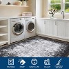 Acekool 6x9 Abstract Area Rug, Ultra-Soft Modern Carpet, Stain Resistant, Non Slip Low Pile Mat, Easy Washable for Living Room, Office, Grey - 4 of 4