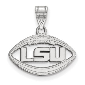 Black Bow Jewelry Sterling Silver Louisiana State Fighting Tigers NCAA Pendant - 1 of 3
