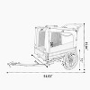 VASIP 2-in-1 Pet Trailer Bike and Pull-Behind Carrier ,Detachable Hitch & Towing Handle, All-Terrain Wheels for Cycling,Walking,Blue - 3 of 4
