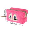 Unique Bargains Women Portable Cartoon Frog Makeup Bag Rose Red 1 Pc - 3 of 3