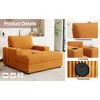Kumasinova 42.8" Chaise Lounge Chair,Corduroy Sleeper Sofa with Storage Ottoman,Cup Holders,USB Port,Upholstered Single Sofa for Living Room - 4 of 4