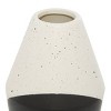 12'' x 6'' Ceramic Handmade Color Block Speckled Vase Black - Olivia & May: Stoneware Bottle Shape, Tabletop Decor - 3 of 4