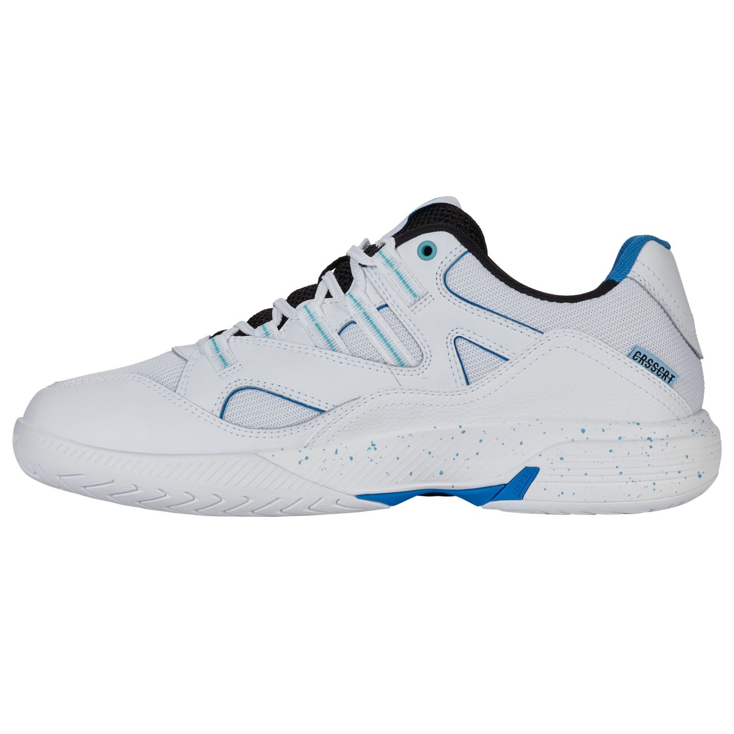 Мужские кроссовки K-Swiss Tura Team Pickleball Shoe (White/Brilliant Blue/Black), цвет: Белый — фото 5