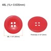 Unique Bargains Resin Snap Fastener Round Flat 4-Hole Sewing Buttons 10 Pcs - 2 of 4