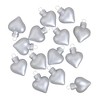 Northlight 56ct Silver Matte Glass Heart Christmas Ornaments 1.75" (45mm) - 2 of 2
