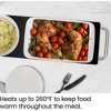 Chefman Electric Warming Tray w/ 23" x 8" Black Tempered Glass Top - Stainless Steel - 4 of 4