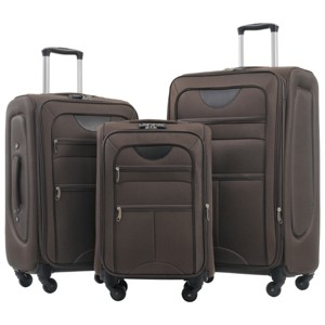 3-Piece Softside Luggage Set,Carry On Suitcase,Medium and Large Expandable Suitcases with Spinner Wheels and TSA Lock (20"/24"/28")–Cuddlewood - 1 of 4