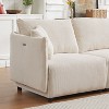 NicBex Couches for Living Room Multi-Module Combination Style  Minimalist Corduroy Upholstered Sofa with 2 Cushions and Charging Ports - 2 of 4
