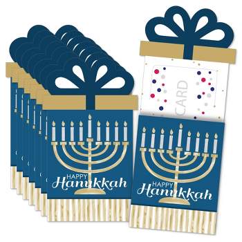 Set of 2 Small Luxe Cloth & Ribbon Hanukkah Gift Bags for Jewelry, Cash /  New