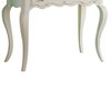 Edalene 39" Vanity Tables Pearl White - Acme Furniture: Girls Room Workstation with Mirror & Storage Shelf - 4 of 4