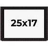 PosterPalooza | Modern Shadow Box 1" Depth Black Picture Frame - UV Acrylic, Backing Board, Hanging Hardware - 2 of 4