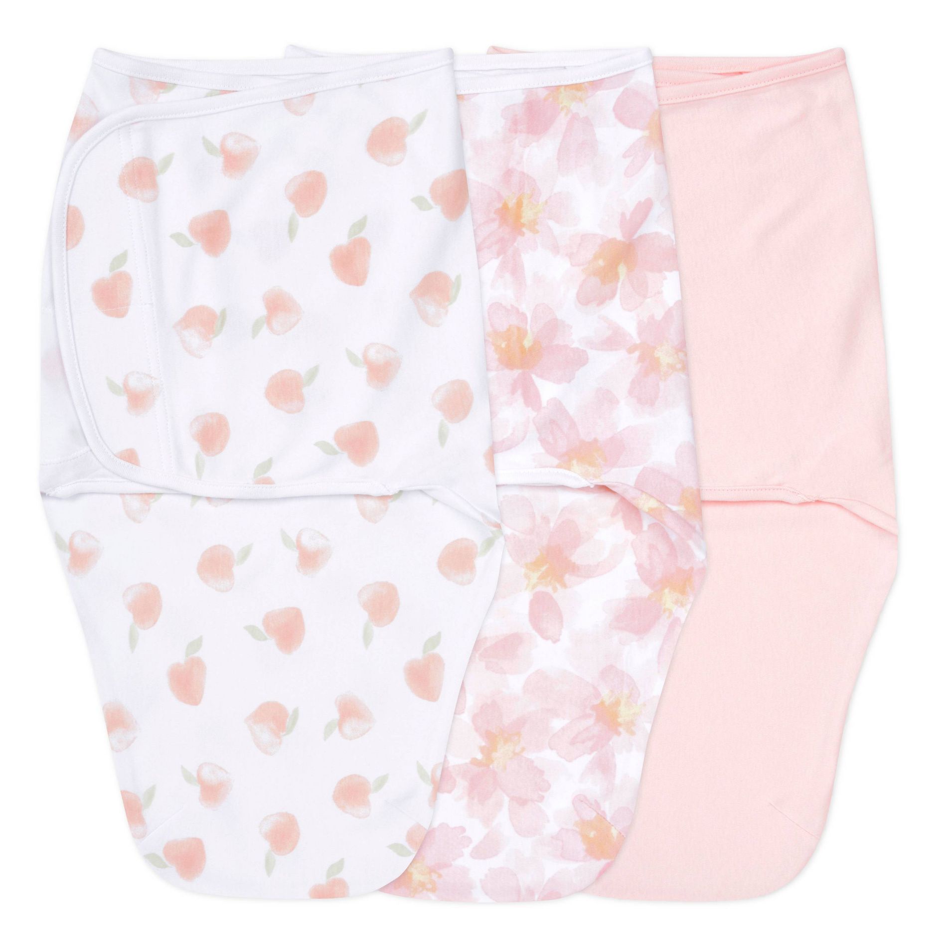aden + anais essential Easy Swaddle Wrap Quick Change - Zipless - Garden Floral - 0-3Months - 3pk