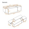 JUJABU 47.2''-72.7'' Multi-Functional Extendable Coffee Table with High-Gloss Finish, 2 Hidden Storage Space and 2 Drawers for Living Room - Black - 4 of 4