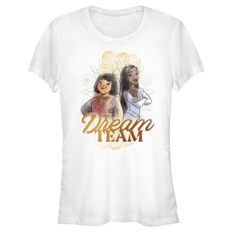 Juniors Womens Wish Asha and Dahlia Dream Team T-Shirt, 1 of 5