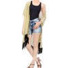 LA LEELA Women's Open Front Summer Vacation Beachwear Short Bathing Suit Cardigan Holiday Swimwear Duster Beach Swim - 2 of 3