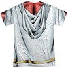 Men's Jla Shazam Uniform (Front Back Print) Short Sleeve Costume T-Shirt - 3 of 4