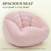 MOONMISS Faux Fur  Comfy Large Beanbag Chair with Filler,Floor Sofa, Accent Couch for Living Room Bedroom Game Room - 2 of 4