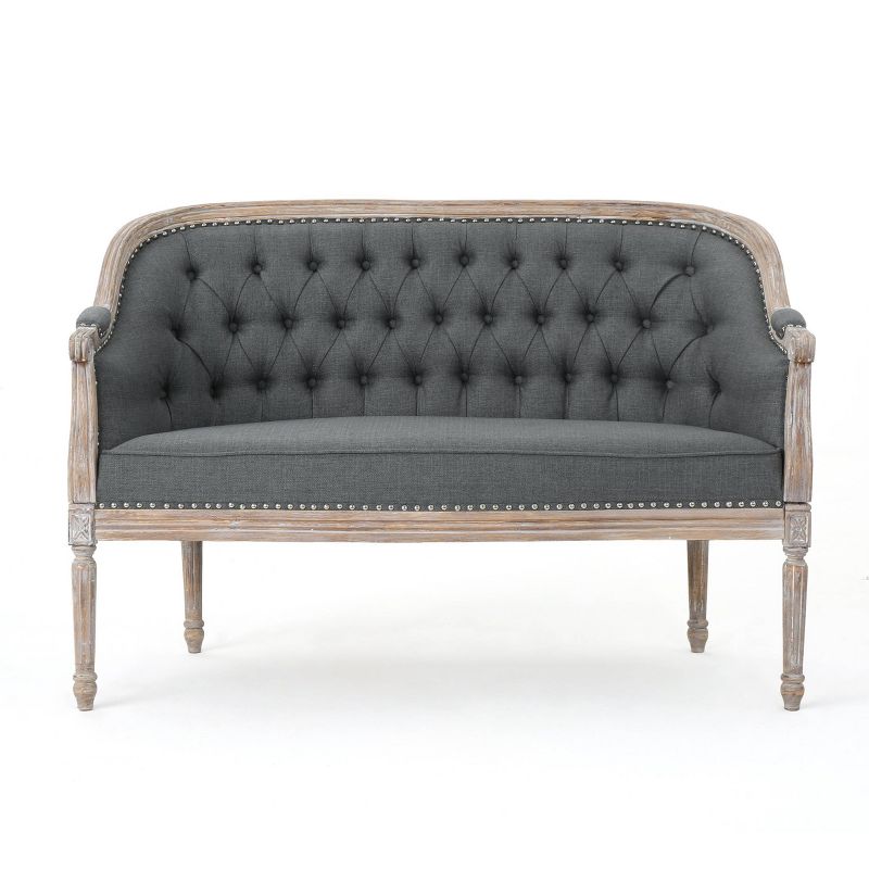 Faye Classical Tufted Loveseat - Christopher Knight Home, 1 of 7