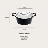 All-Clad 6 Quart Cast Iron Dutch Oven with Lid,  Black - 2 of 4