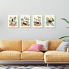 Set of 4 Urban Jungle Unframed Wall Canvases - Masterpiece Art Gallery: Modern MDF Animal Paintings, Vertical Layout - 4 of 4