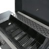 Kumasinova 4-Burner Propane Gas BBQ Grill with Side Burner,34000BTU Output,Stainless Steel Grills with Foldable Side Tables,Thermometer&Wheels - 2 of 4