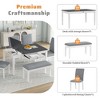 6 Piece Dining Table Set for 6, Farmhouse Kitchen Table Set With Flip-up Storage Bins, Kitchen Breakfast Table Set for Dining Room Kitchen - 2 of 4