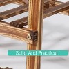 Artloge 6 Tier Pine Wood Plant Corner Stand Indoor Outdoor Flower Potted Holder Garden Planter Displaying Rack Space Saver - 4 of 4