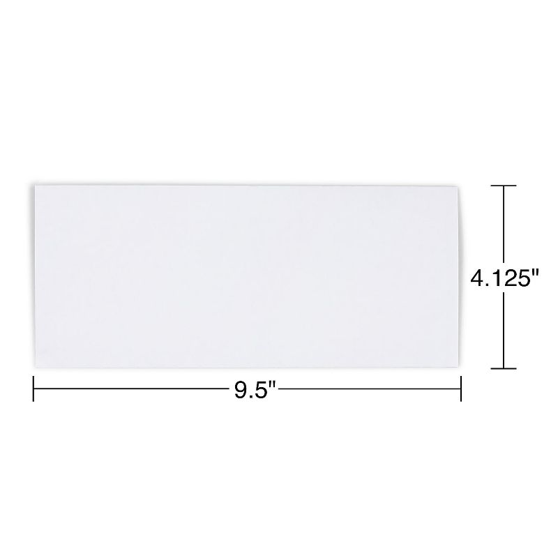 MyOfficeInnovations Self-Sealing Security-Tint #10 Envelopes 4-1/8" x 9-1/2" Wht 500/BX 511289, 3 of 5