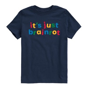 Boys' - Instant Message - Just Brainrot -Youth Short Sleeve Graphic T-Shirt Short Sleeve Graphic T-Shirt - 1 of 4
