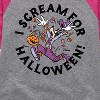 Girls' - Disney - I Scream For Halloween Shirt Tail Raglan Graphic T-shirt - 2 of 3