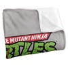 Kids' Teenage Mutant Ninja Turtles Group Silky Touch Blanket White 36X58 - 3 of 4