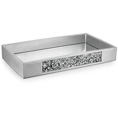 Creative Scents Silver Mosaic Bathroom Tray