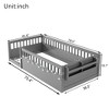 Kumasinova Montessori Floor Bed,Twin/Full Size Floor Bed Frame with High Rails,Light and Storage Shelf,Toddler Floor Bed for Kids - 2 of 4